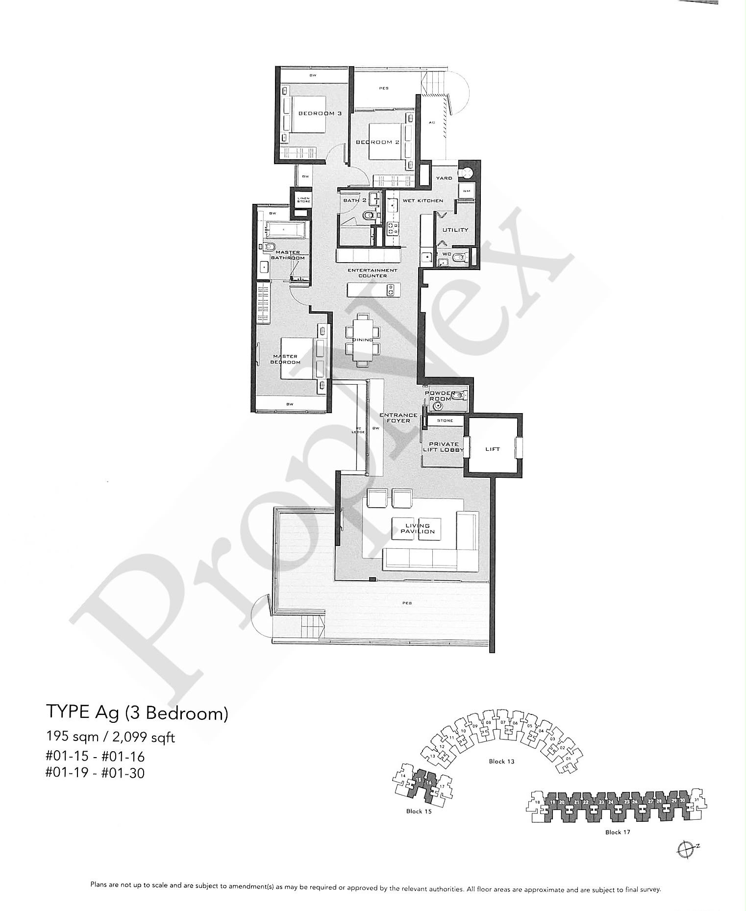 Type Ag – 3BR | 2,099 sqft