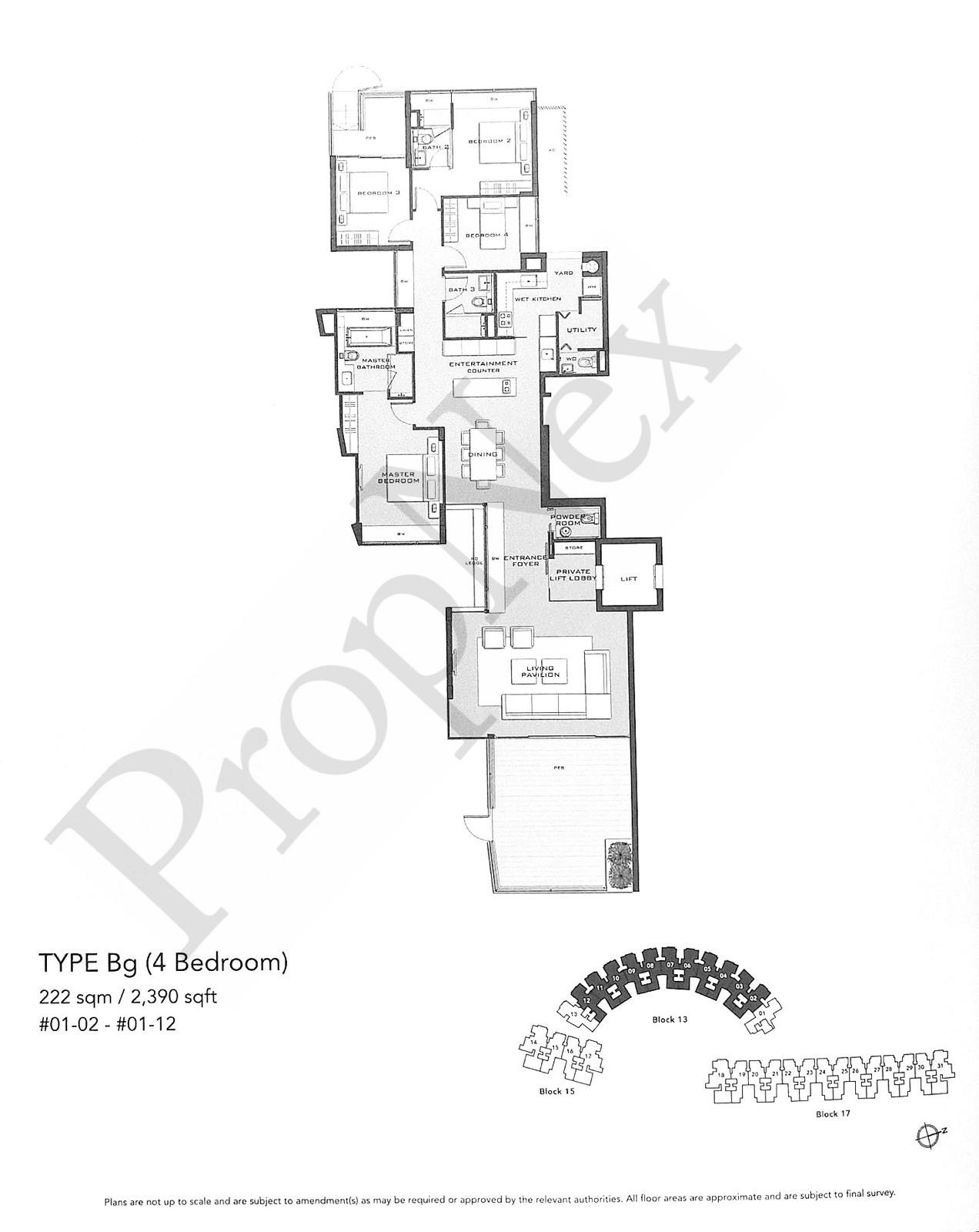 Type Bg – 4BR | 2,390 sqft