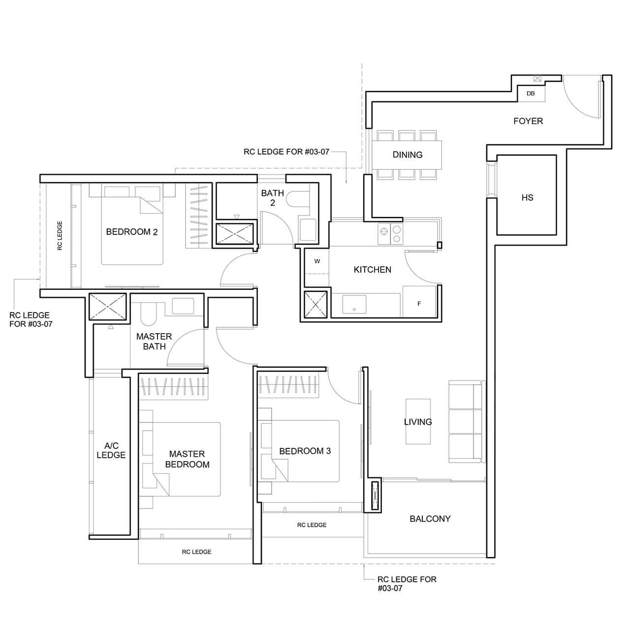 C3 · 1087 sqft