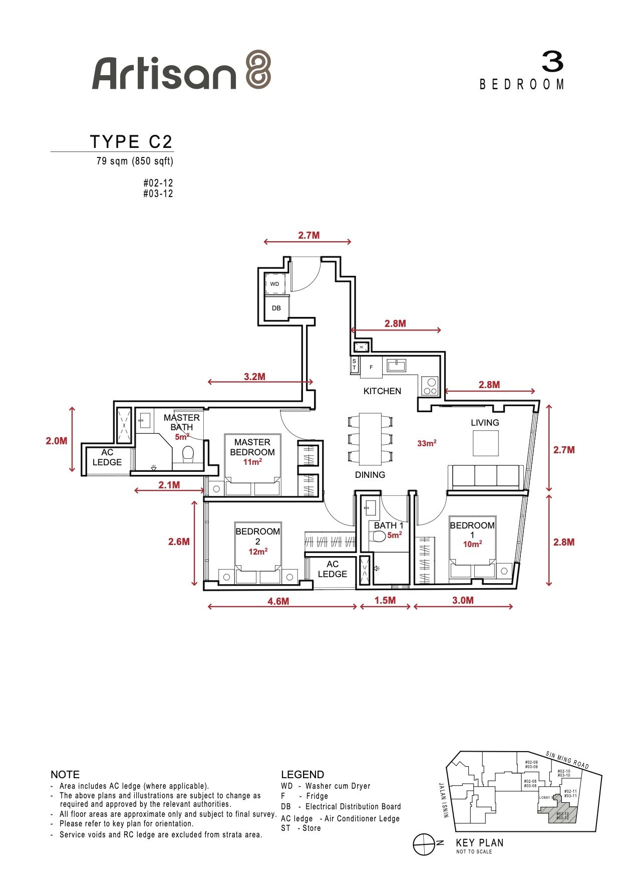 C2 · 850 sqft