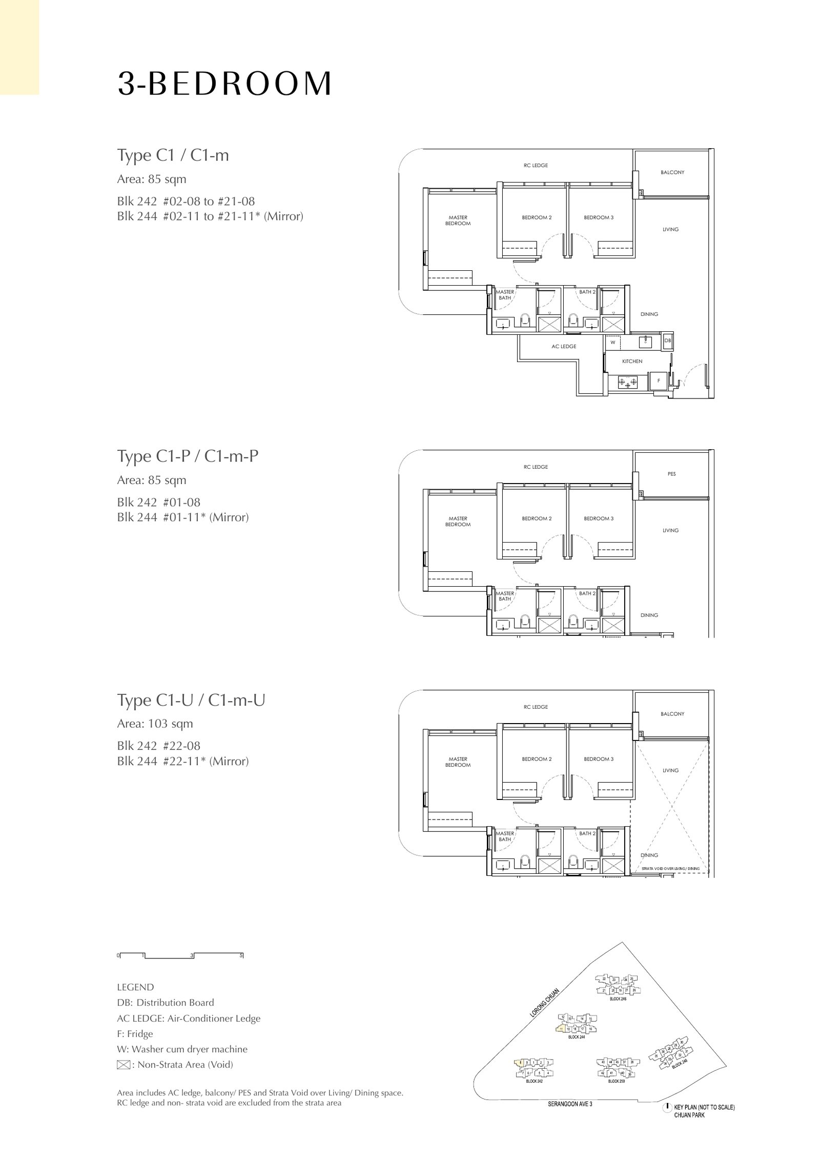 C1 / C1-P / C1-U · 915 sqft
