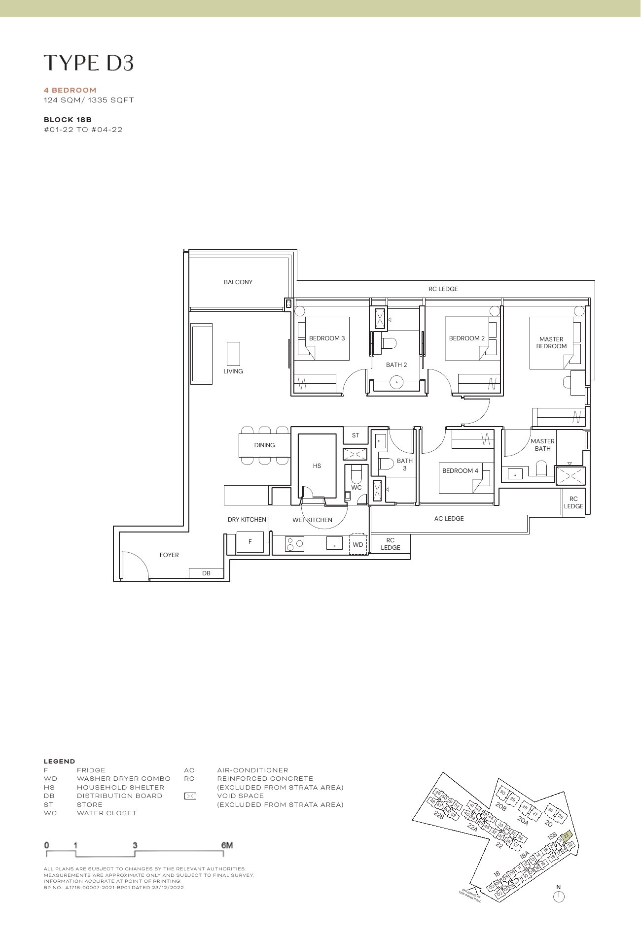 D3 · 1335 sqft