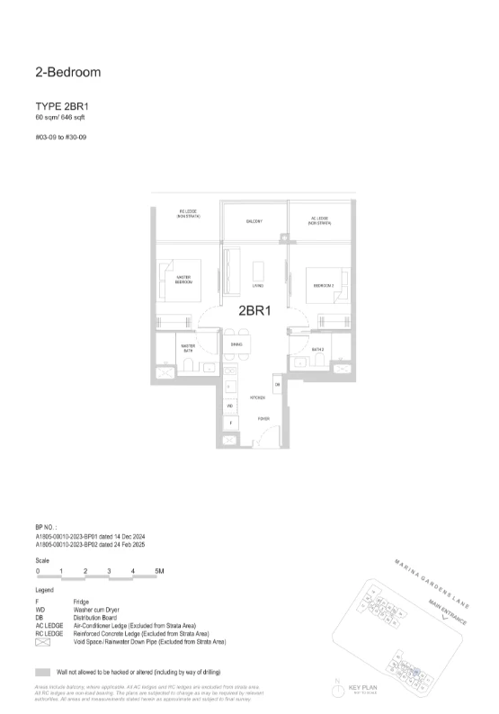 2 Bedroom · 1