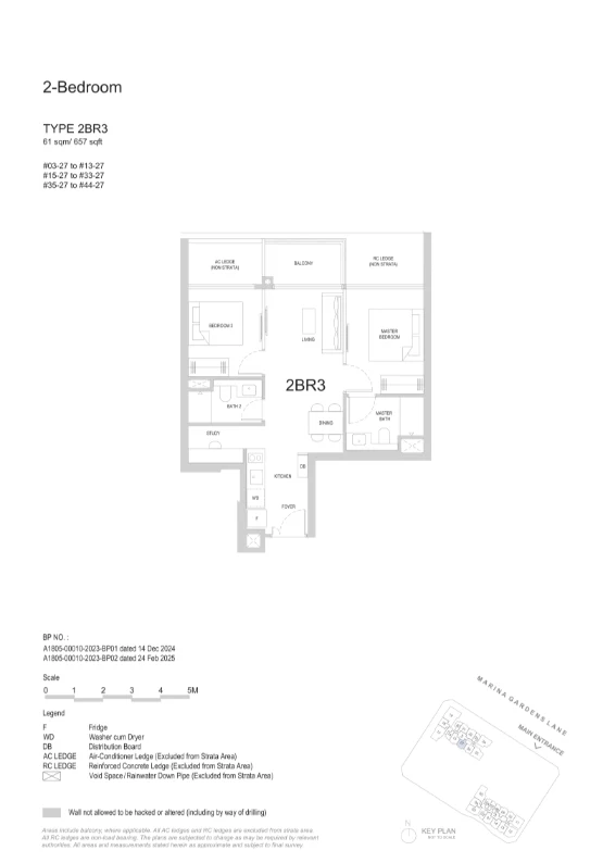2 Bedroom · 3