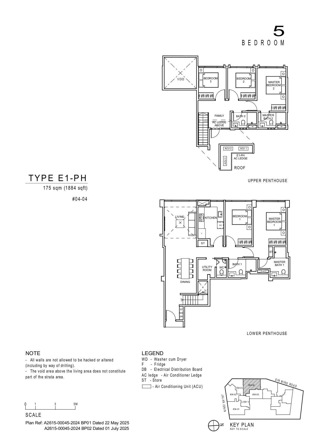 Artisan 8 上汤申 #04-04 · 5 Bedroom E1-PH · 175 ㎡