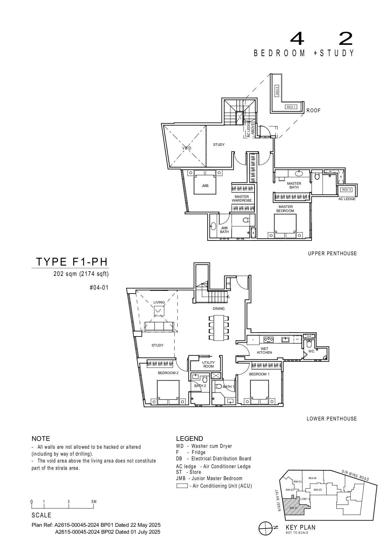 Artisan 8 上汤申 #04-01 · 4 Bedroom + 2 Study F1-PH · 202 ㎡