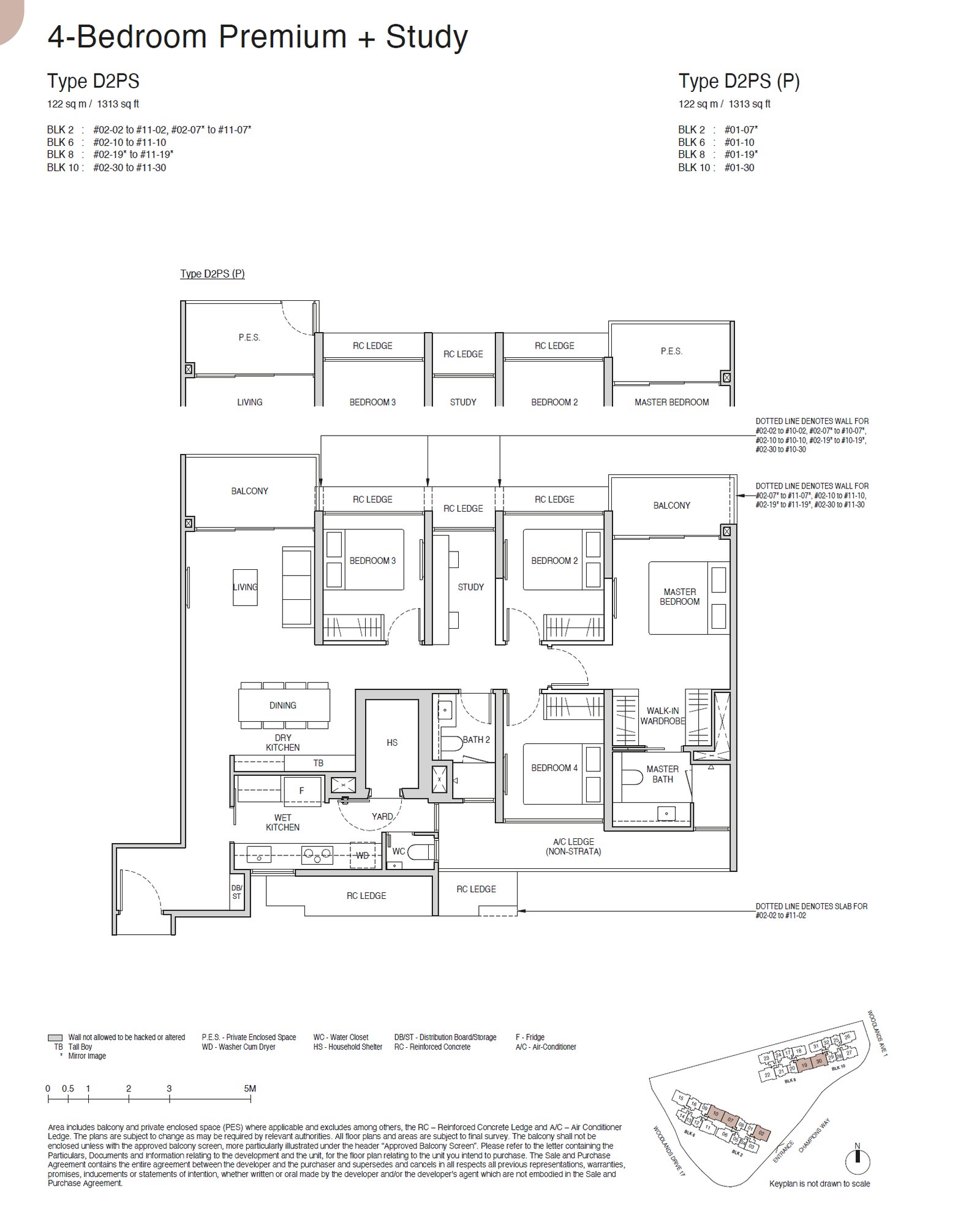 Norwood Grand 兀兰 #11-30 · 4 BEDROOM PREMIUM + STUDY D2PS · 122 ㎡