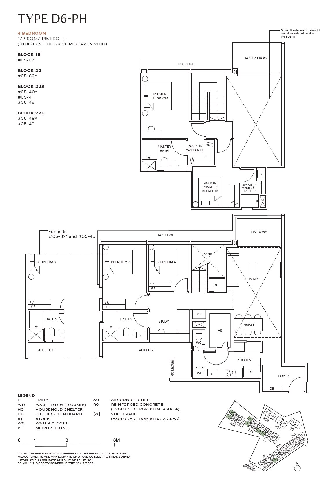 Terra Hill 泰景苑 #05-07 · 4 Bedroom D6-PH · 172 ㎡