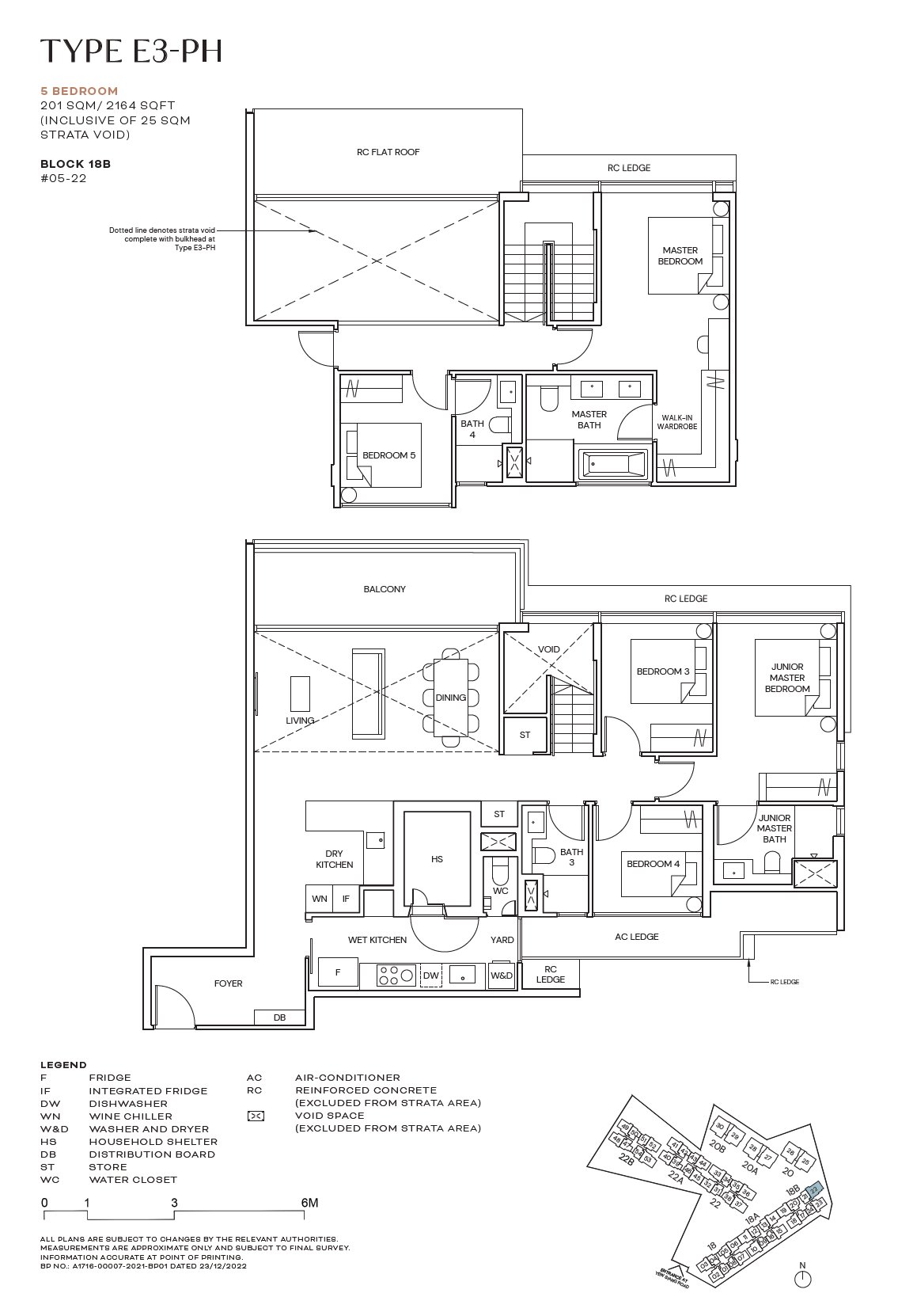 Terra Hill 泰景苑 #05-22 · 5 Bedroom E3-PH · 201 ㎡