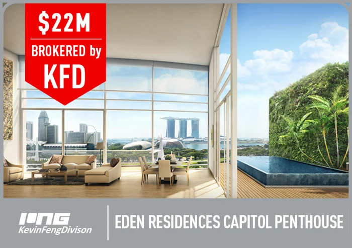 Eden Residences Capitol Penthouse · Sold by KFD · S$22M
