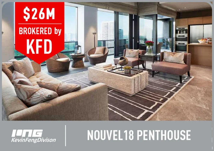 Nouvel 18 Penthouse · Sold by KFD · S$26M