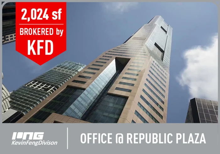 Office @ Republic Plaza · Sold by KFD · 2024 sqft