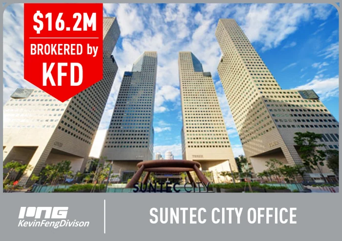 Suntec City Office · Sold by KFD · S$16.2M