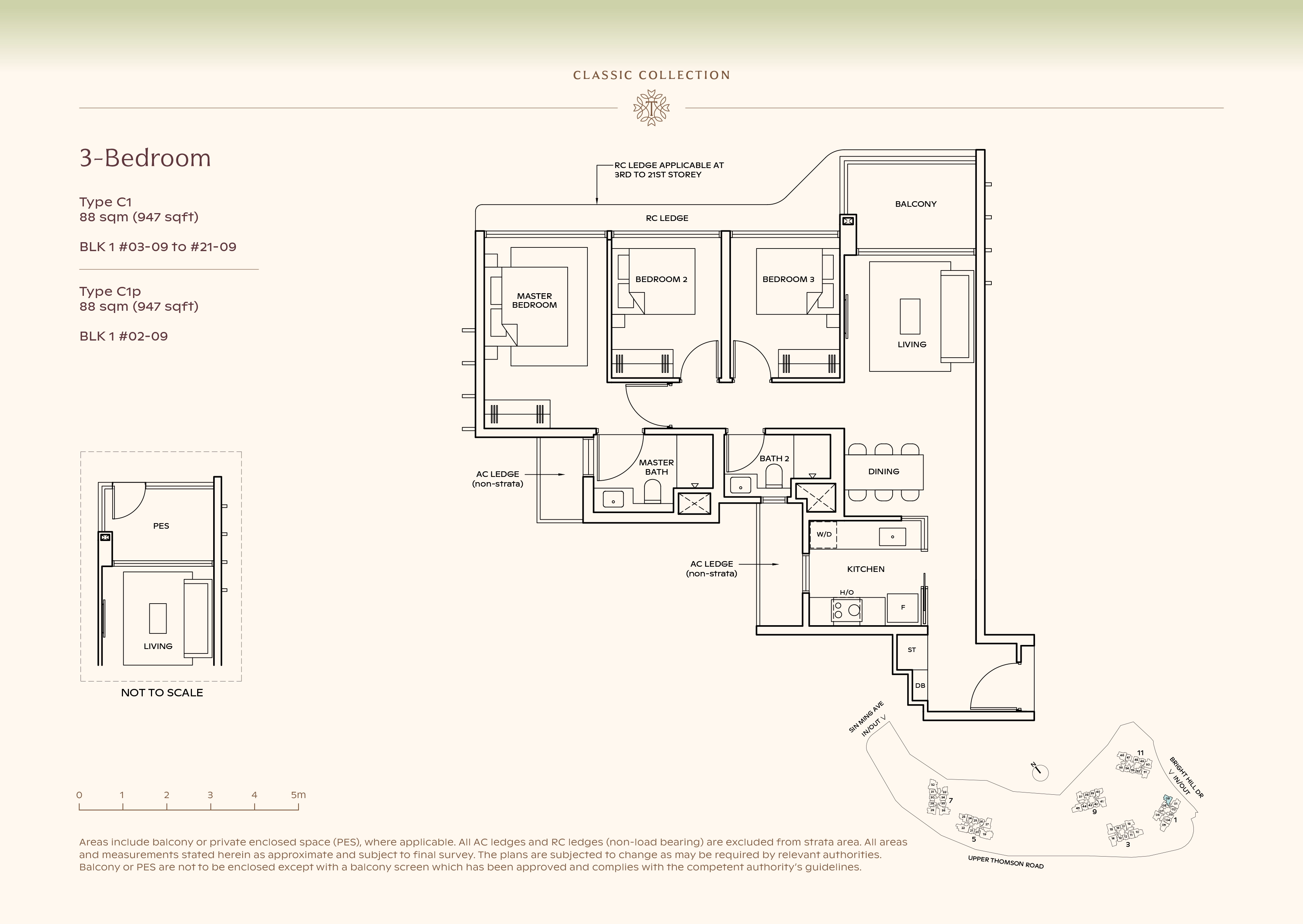 C1 · 88 m² / 947 sqft