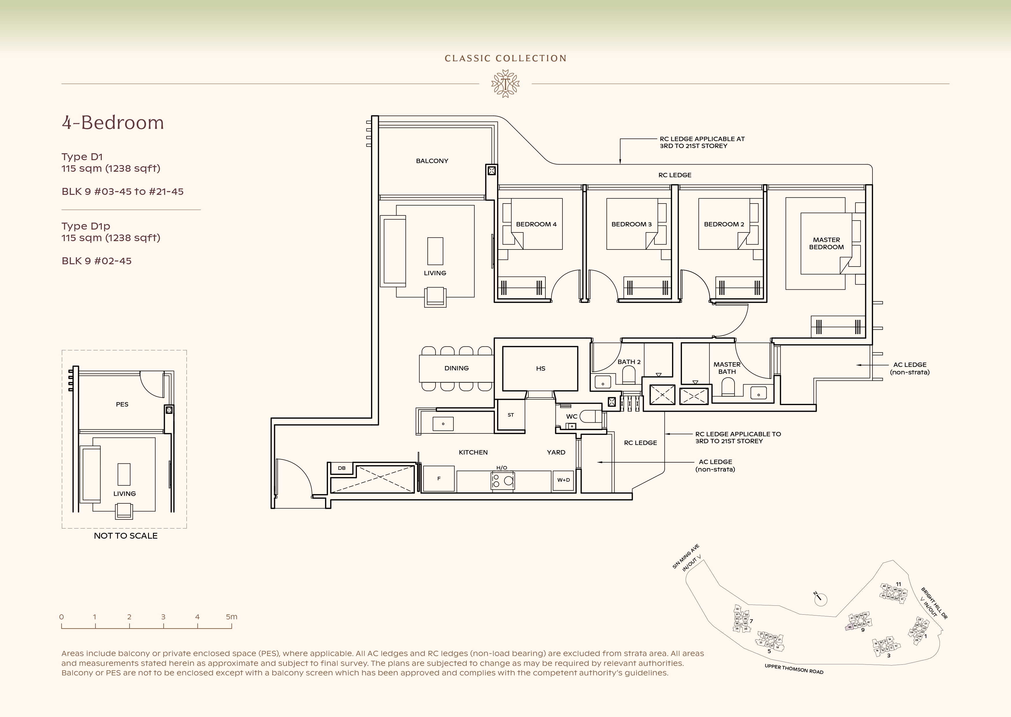 D1 · 115 m² / 1,238 sqft