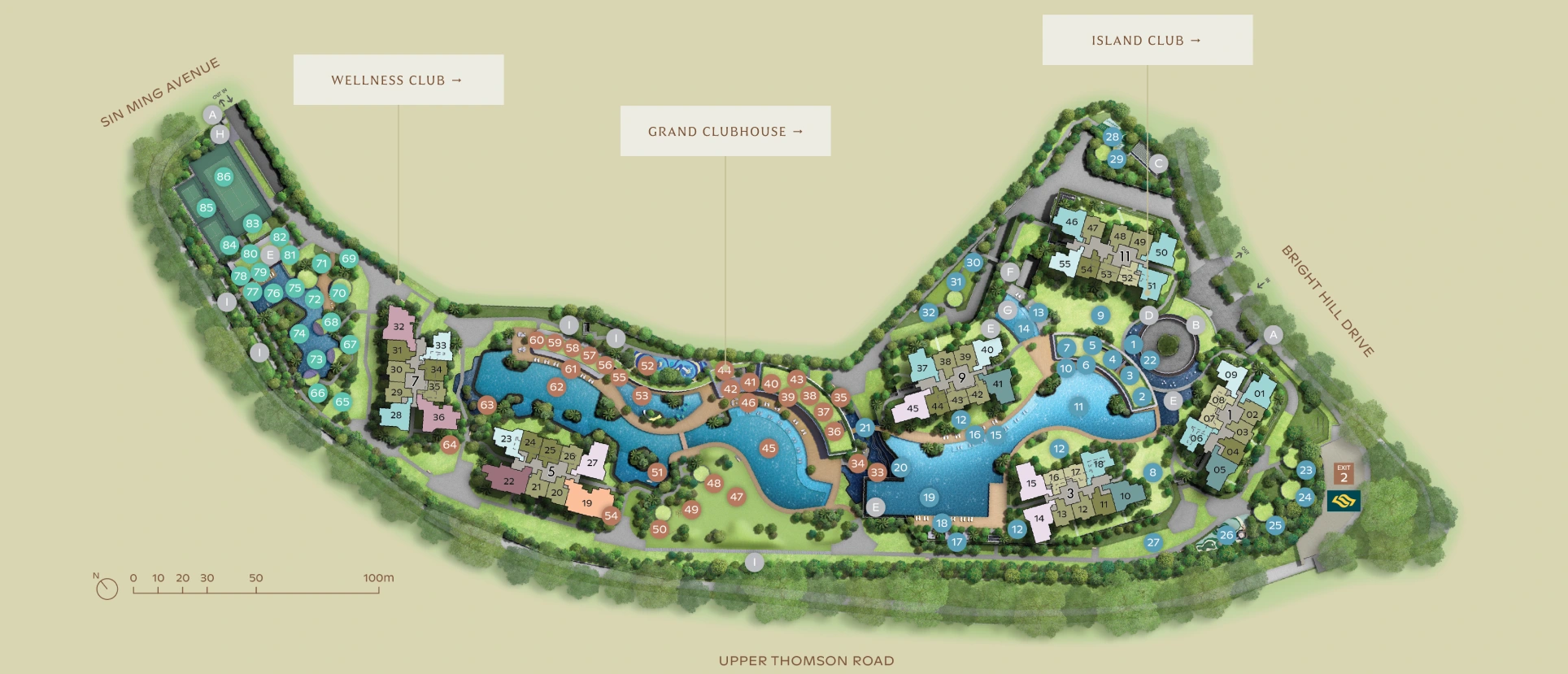 Thomson Reserve 总平面与设施图