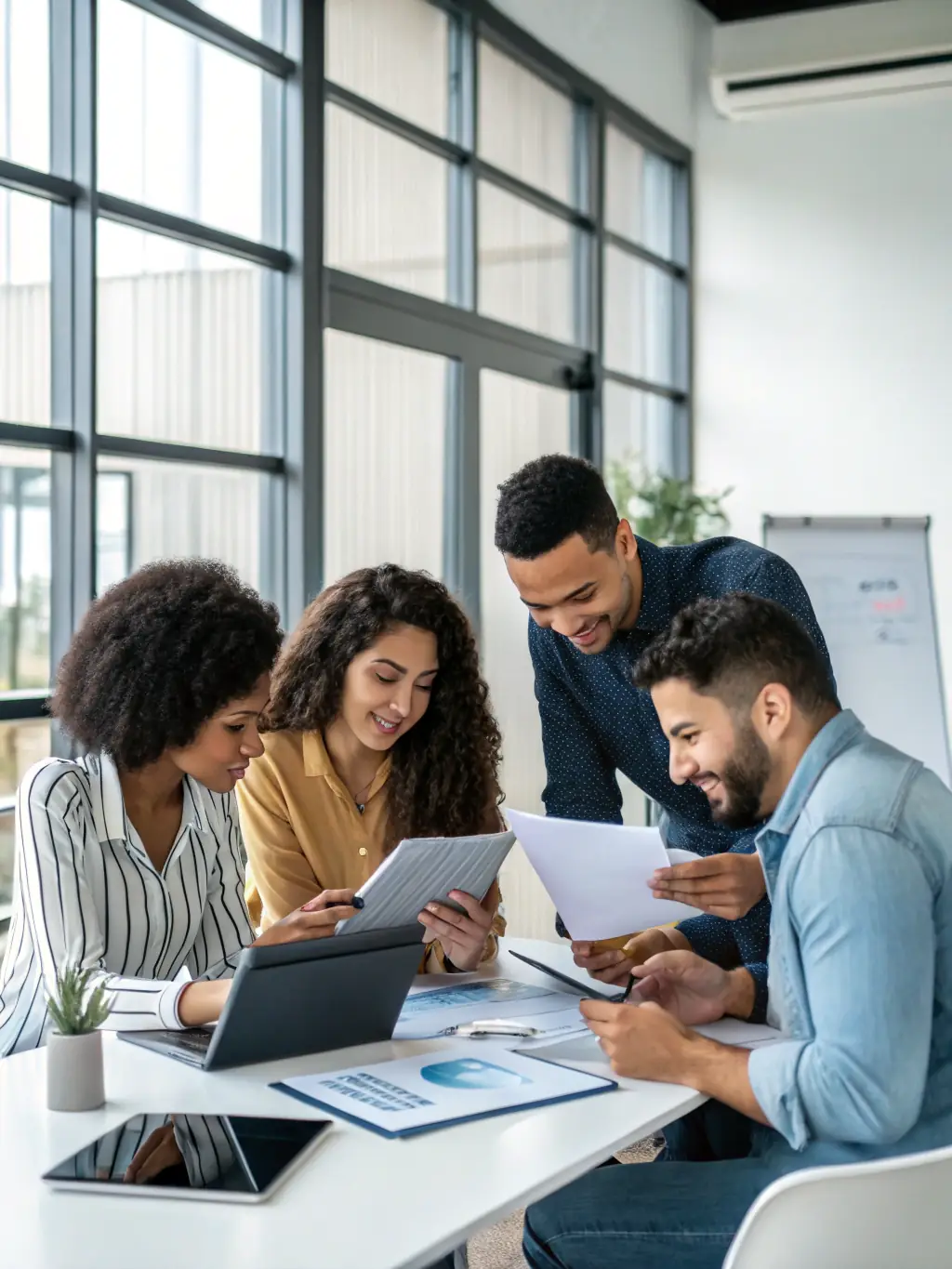 An image of diverse professionals collaborating in a modern office setting, representing the strong tenant pool KFD provides.